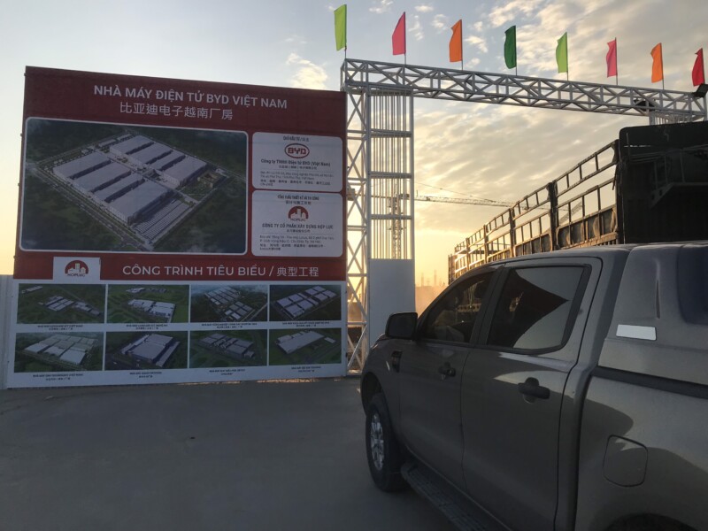 Dự án nhà máy điện tử BYD Việt Nam